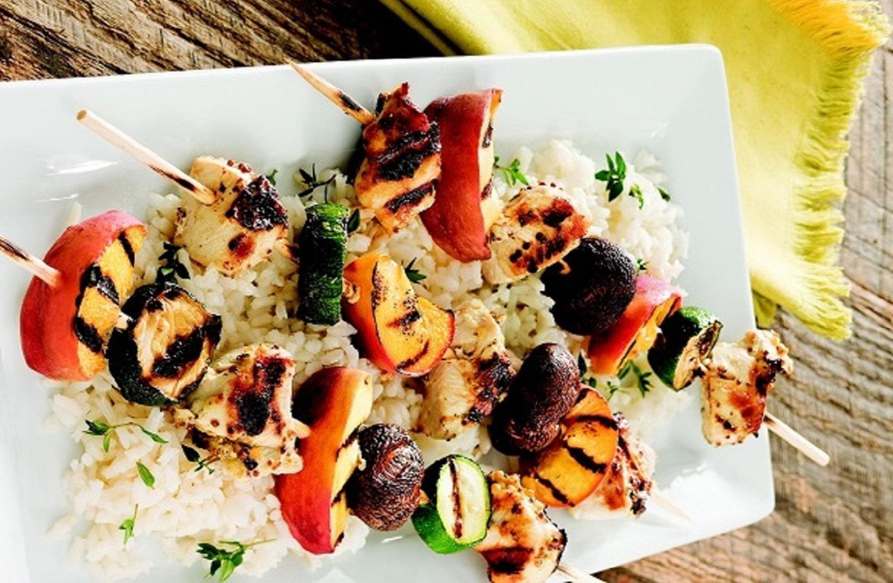 Recipe of the Day: Grilled Chicken and Peach Kabobs